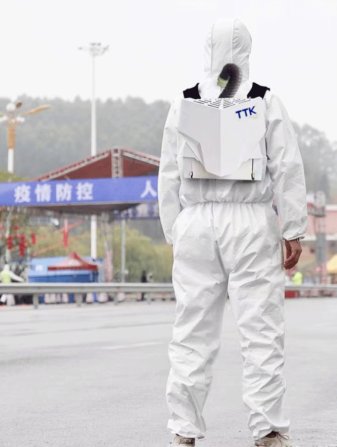 研发新科技丨便携式空调防护服&多功能收纳隔离衣